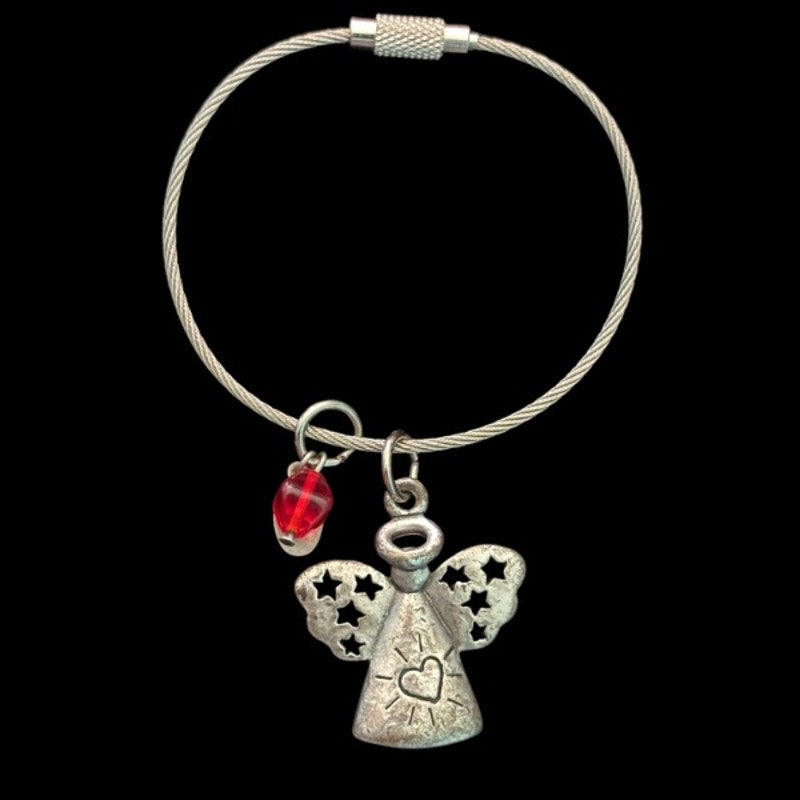 Y2K Chico’s Silver Angel of Love Charm Bracelet (S)