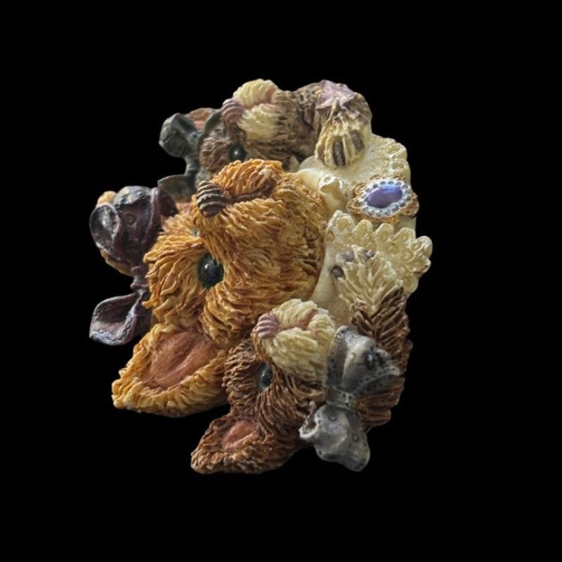 Vintage Victorian Terrier Puppies Brooch