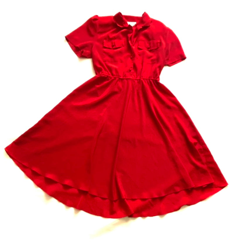 🔔 Maraschino Cherry Red Midi Dress (12)
