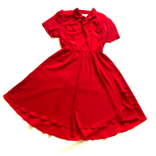 🔔 Maraschino Cherry Red Midi Dress (12)