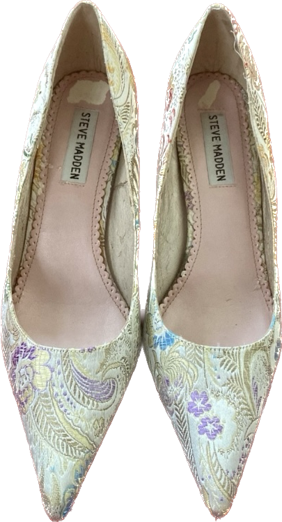 Vintage Brocade Floral Steve Madden “Darring” Heels (8.5 M)